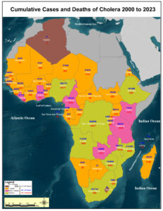Deaths of Cholera 2000 to 2023